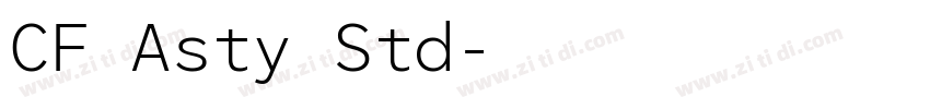 CF Asty Std字体转换 CF Asty Std字体转换
